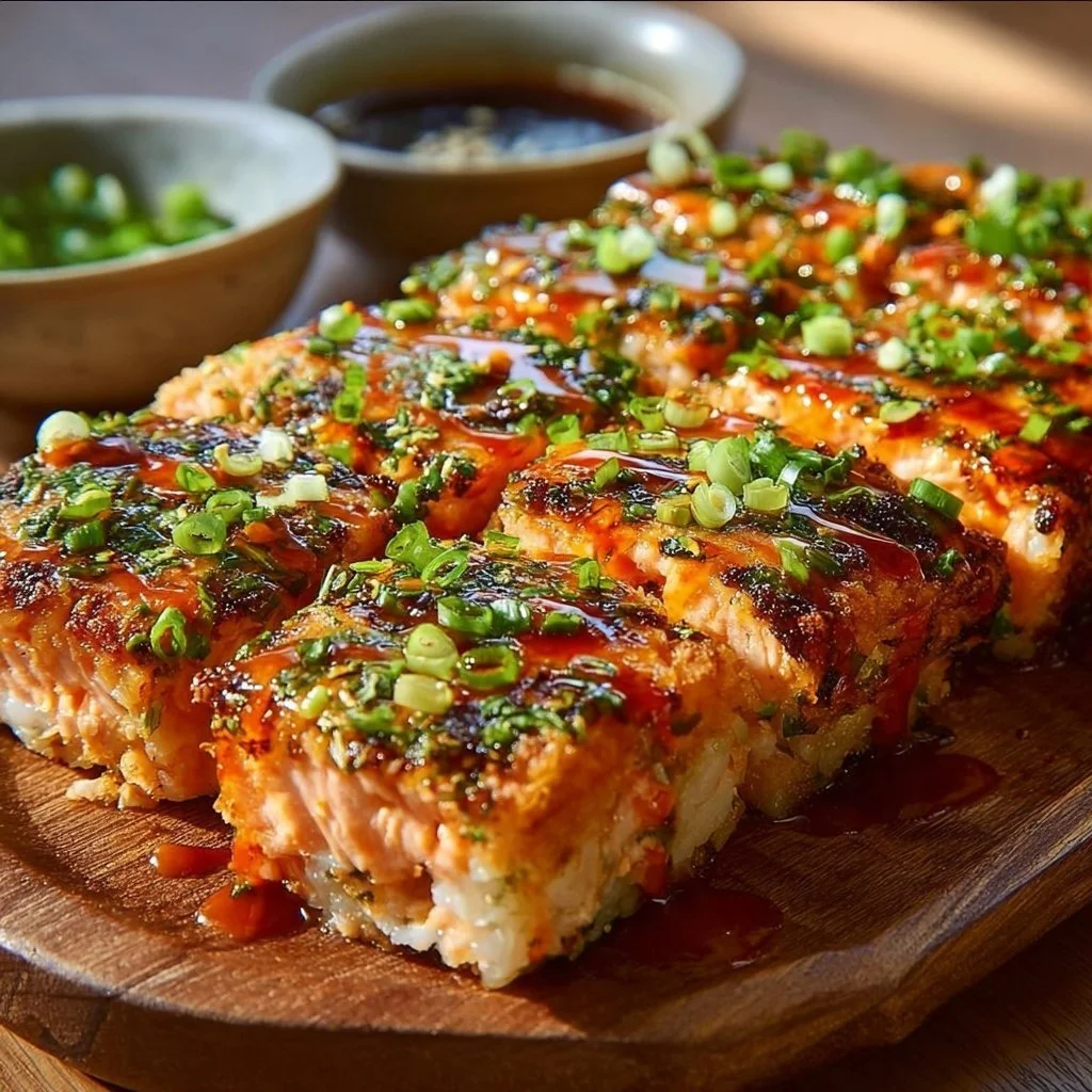 Spicy Salmon Sushi Bake
