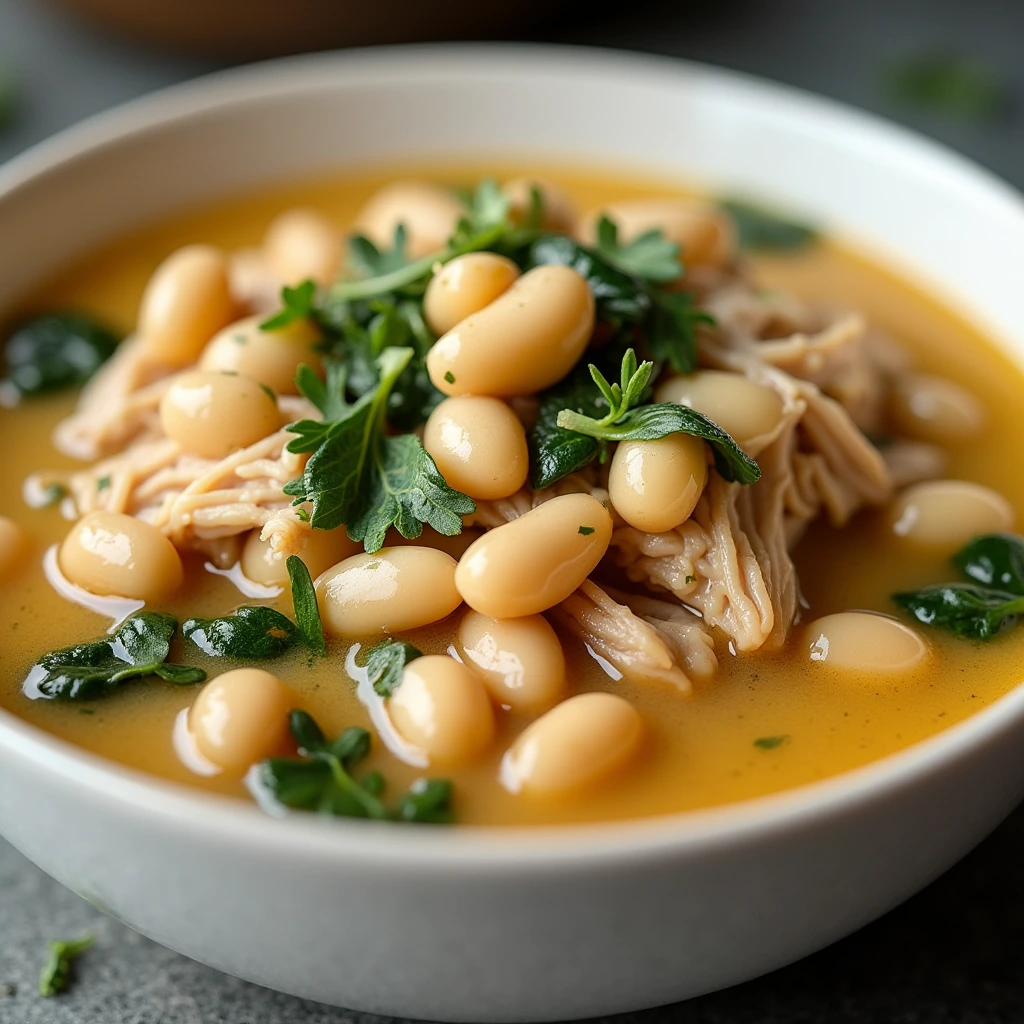 white chili with navy beans