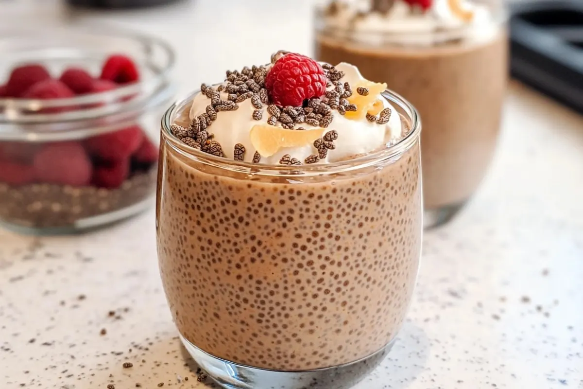 blended chia pudding