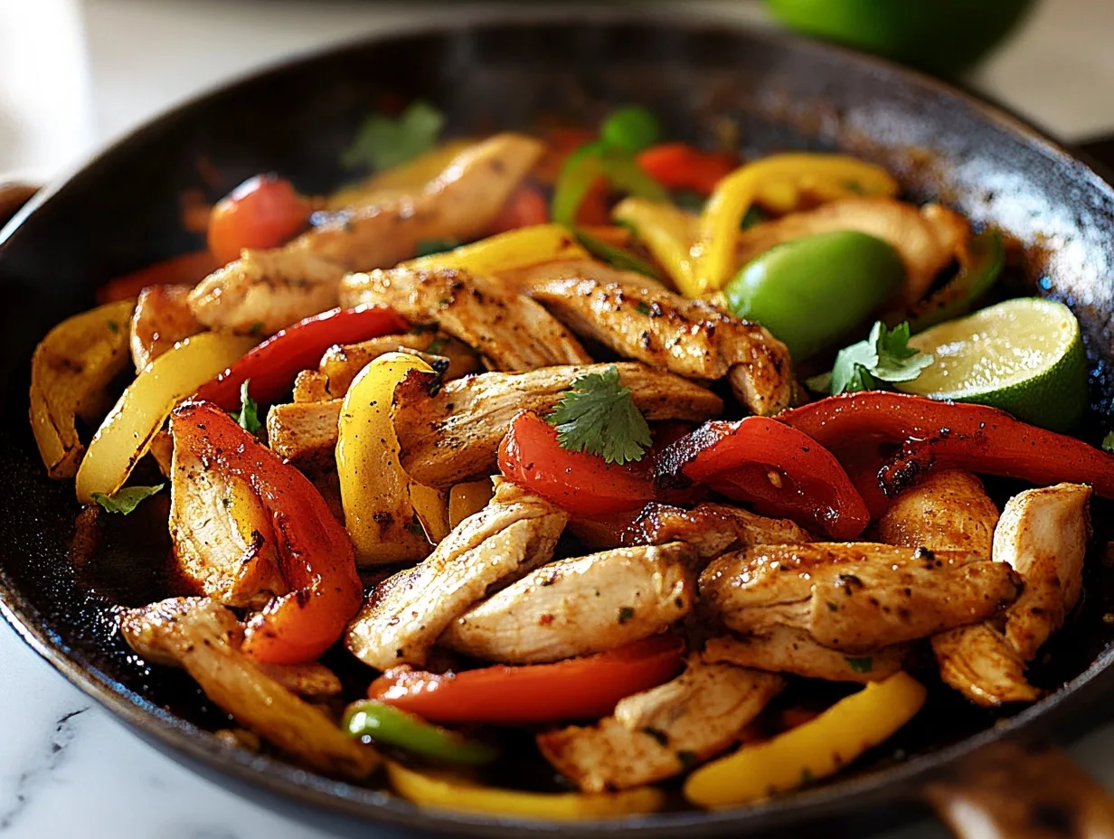 fajitas de pollo