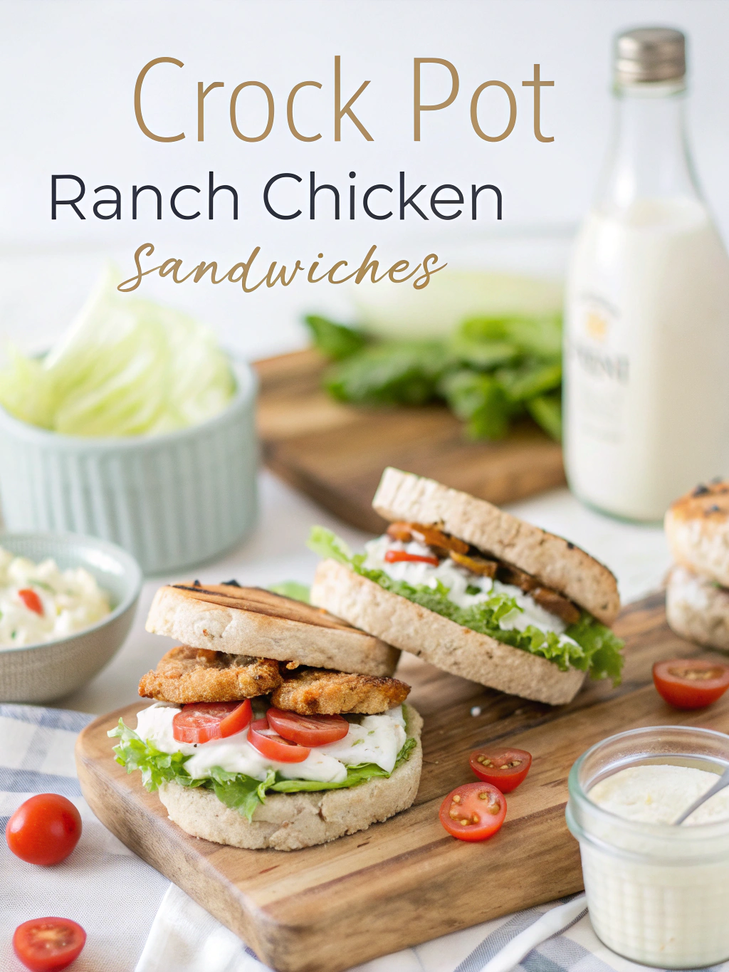 crock pot ranch chicken sandwiches