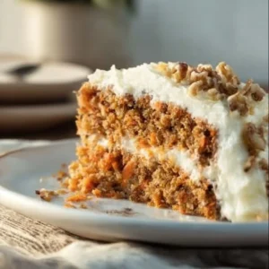 Deliciously layered carrot cake inspired by the Cheesecake Factory recipe.