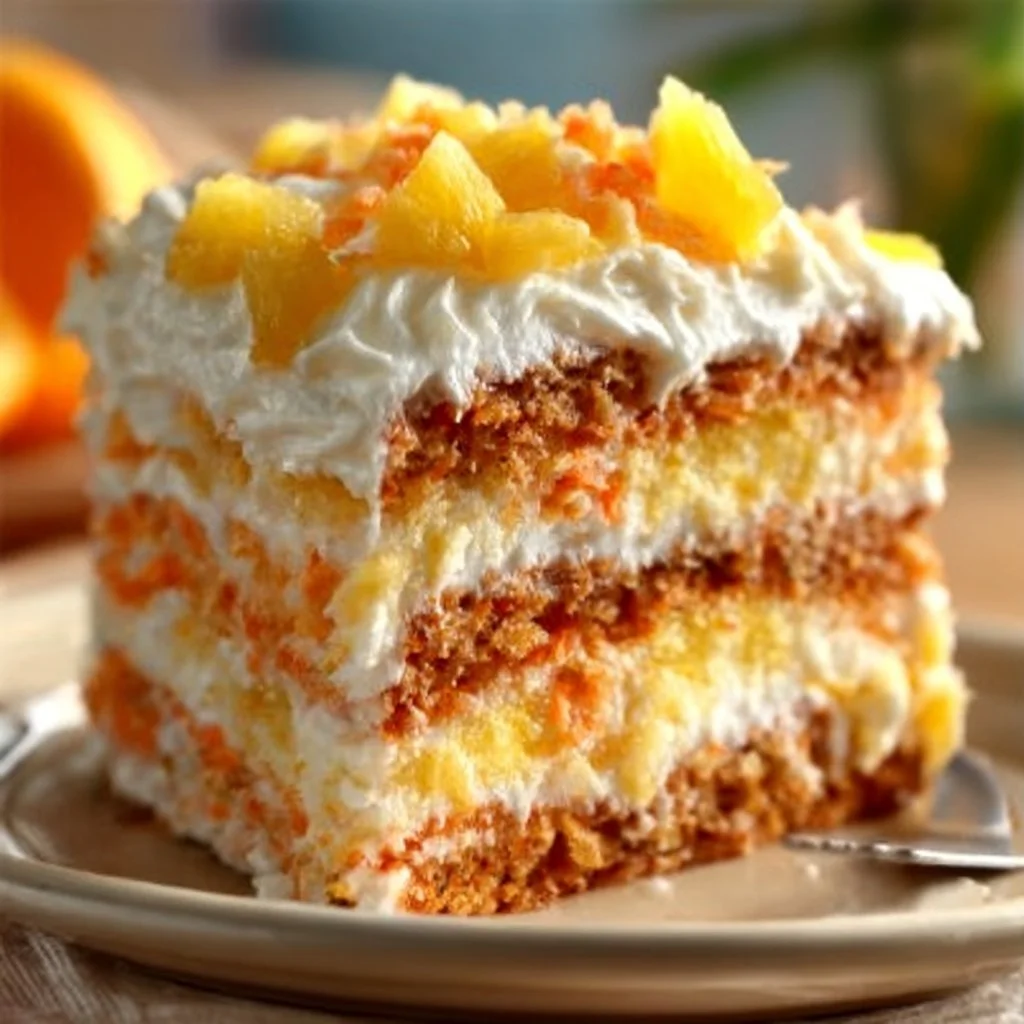 Pineapple Carrot Cream Cake
