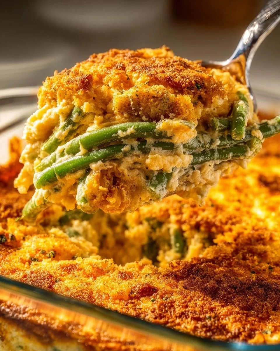 Cheddar Bay Green Bean Casserole