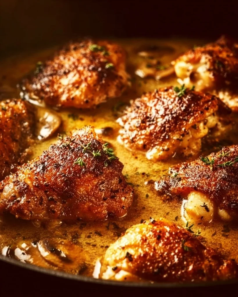 Delicious Onion Soup Chicken Bake served in a casserole dish