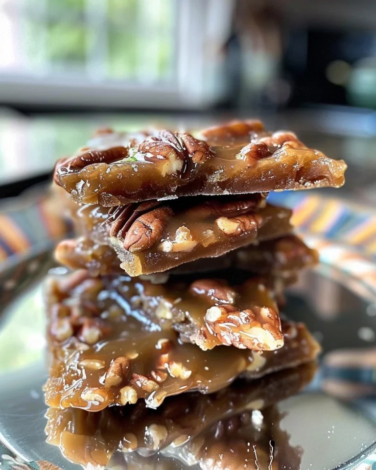 Delicious homemade Pecan Praline Candy with crunchy pecans and a rich texture.