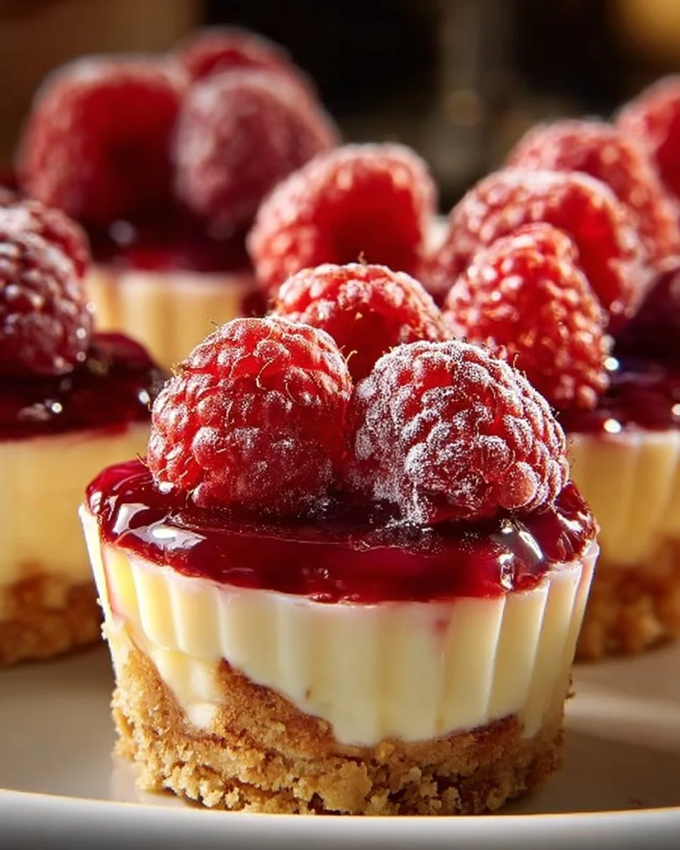 Raspberry Lemon Cheesecake Cups