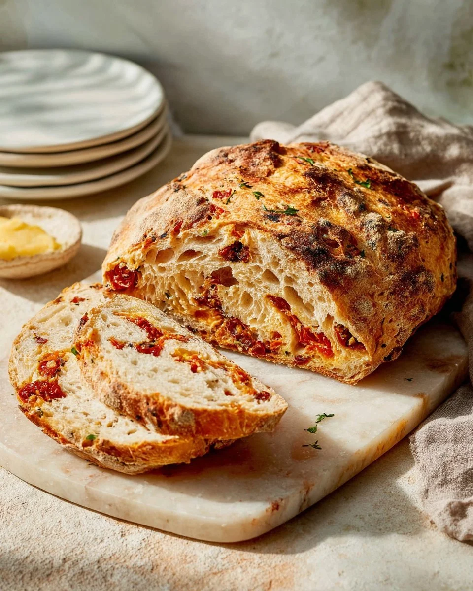 Delicious cheesy pepperoni bread with melted cheese and pepperoni slices.