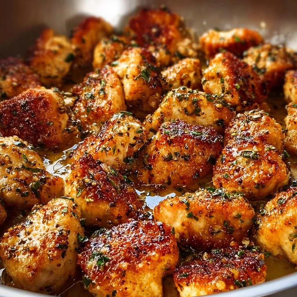 Chicken Bites In Garlic Butter