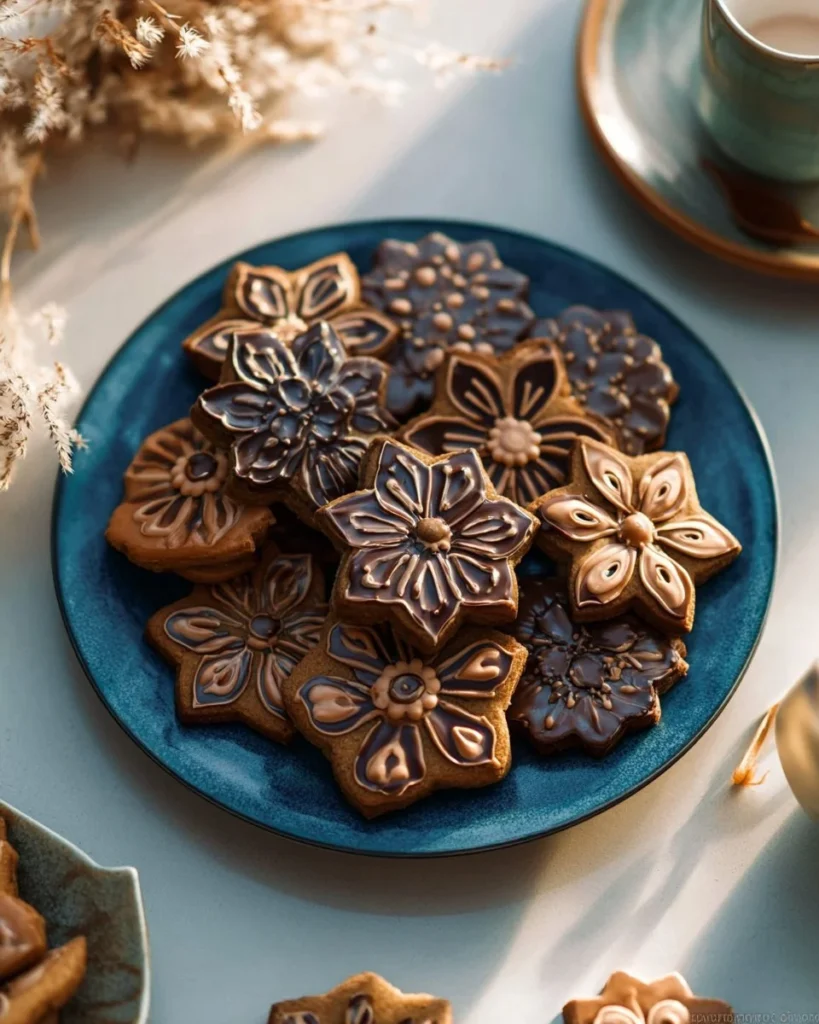 Freshly baked chocolate espresso cookies with rich chocolate and espresso flavor