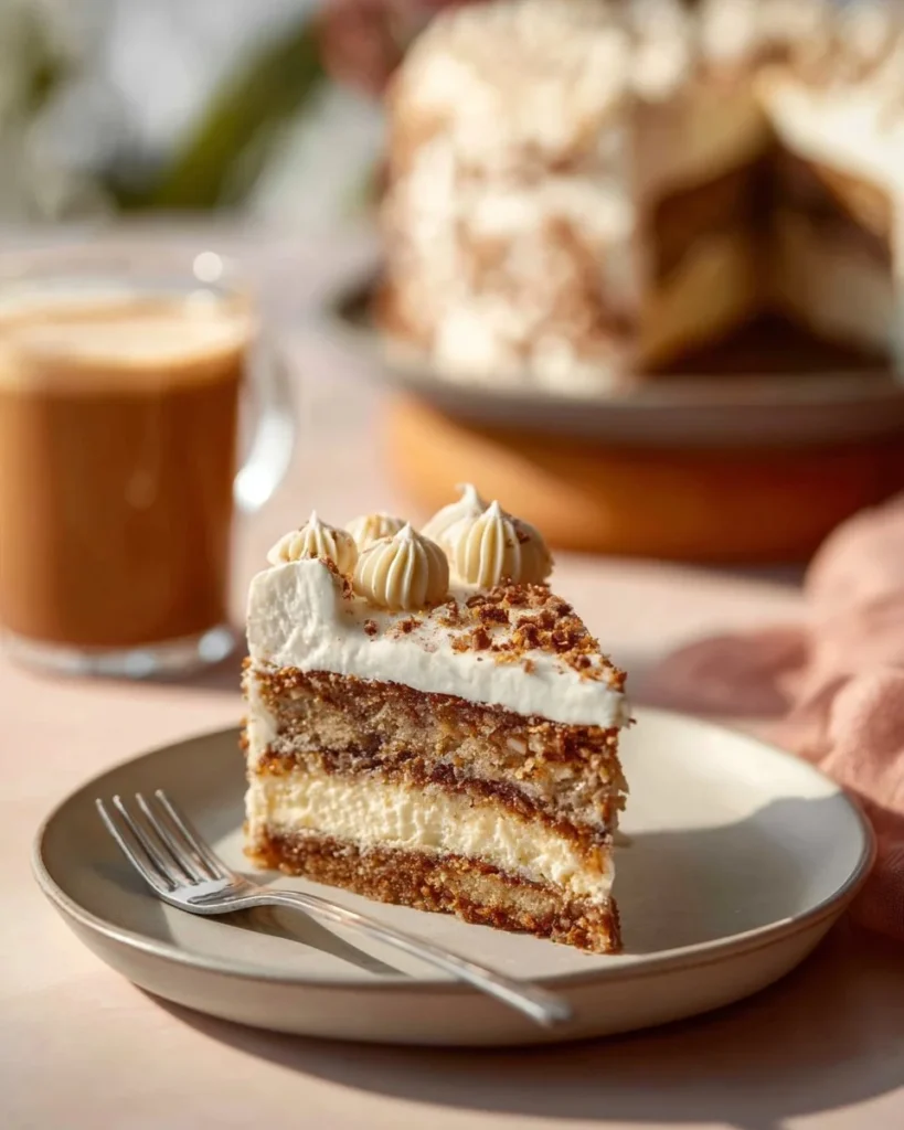 Delicious Cinnamon Swirl Cheesecake with rich cream and a cinnamon topping