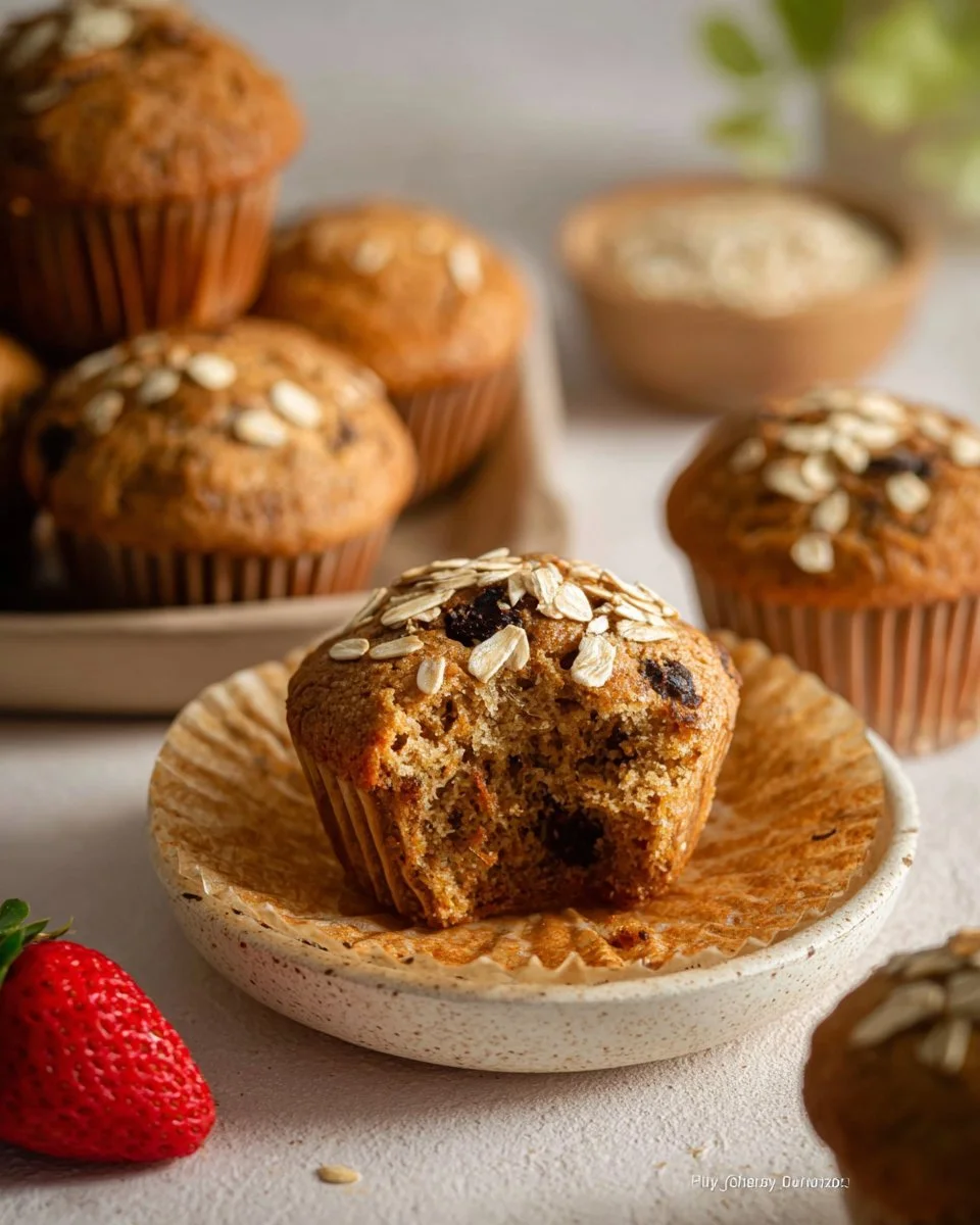 Whole Wheat Oat Muffins