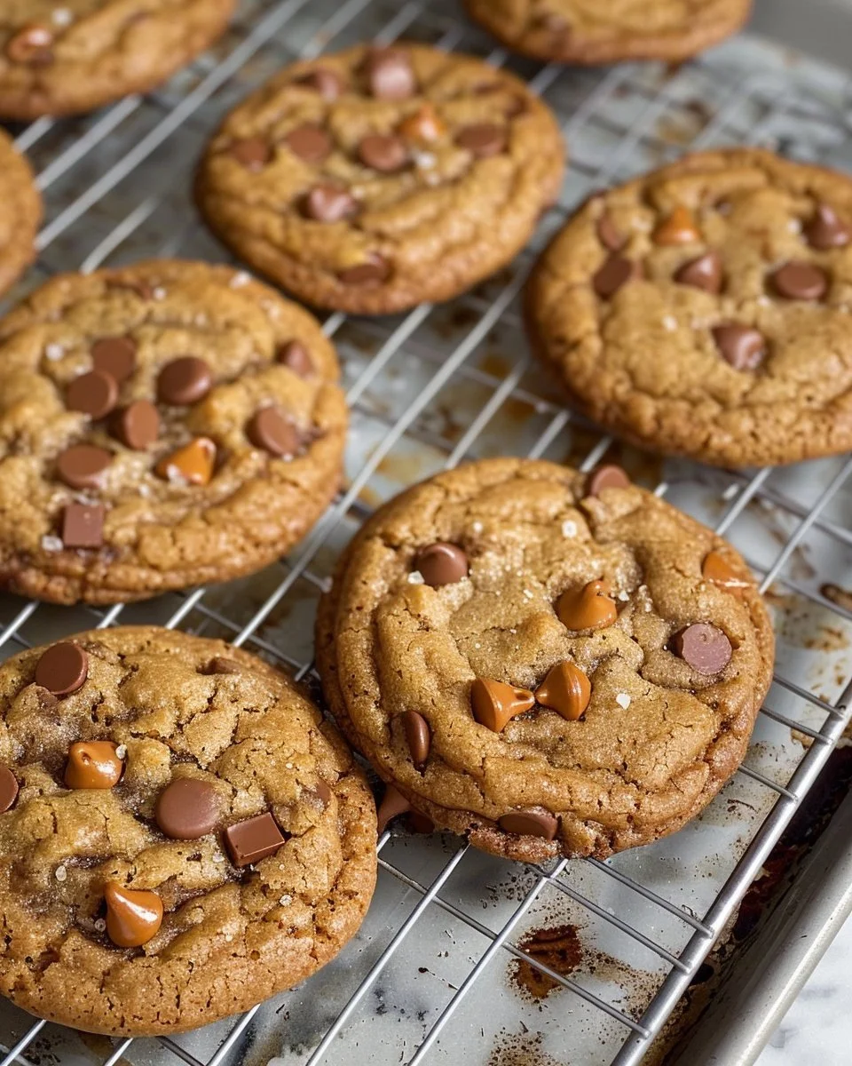 Brown Butter Espresso Toffee Chocolate Chip Cookies