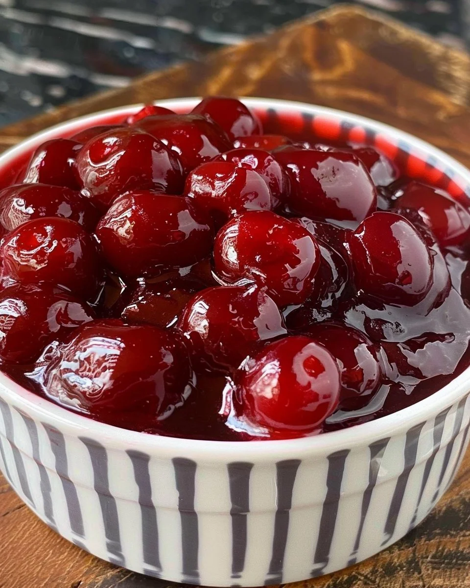 Delicious homemade cherry pie filling in a bowl, ready for baking.