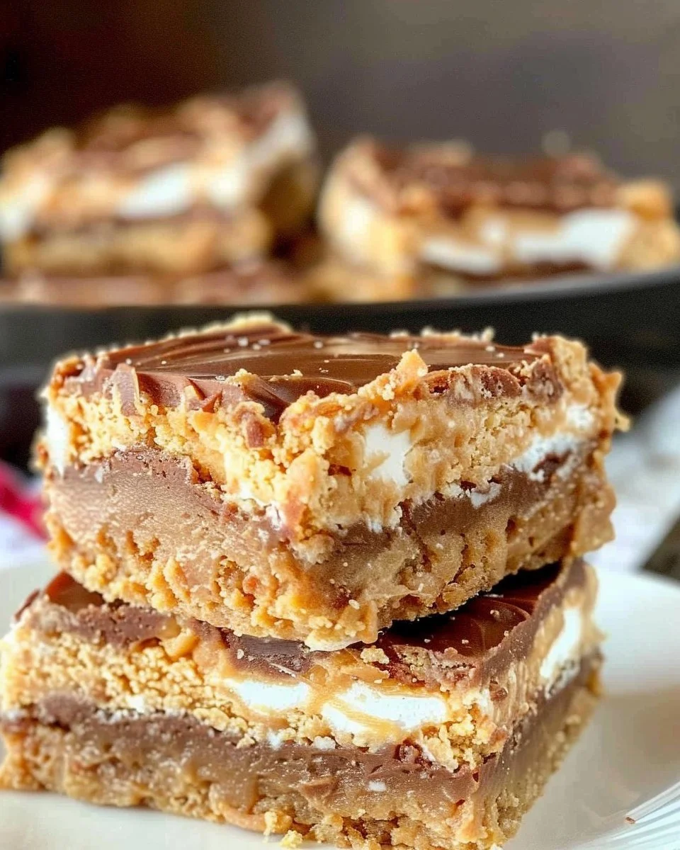Peanut Butter Marshmallow Bars